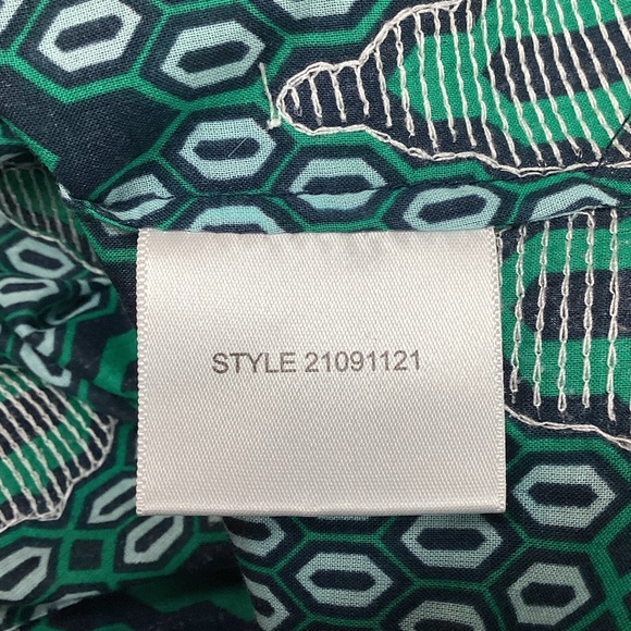 Tory Burch Top 21091121 Kelly Green/Navy Clear Sequins - Picture 7 of 9